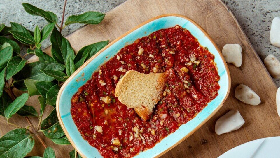 Battered beans with fried onions