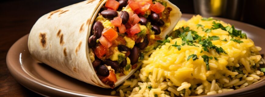 Burrito cu ou si fasole