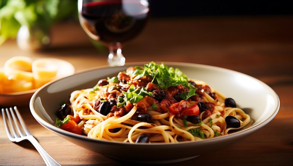 Paste Puttanesca cu anșoa și măsline