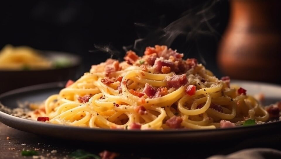 Paste carbonara cu pancetta