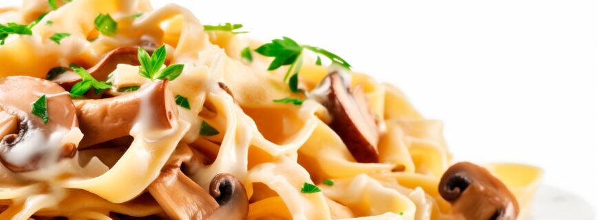 Paste cu ciuperci si patrunjel