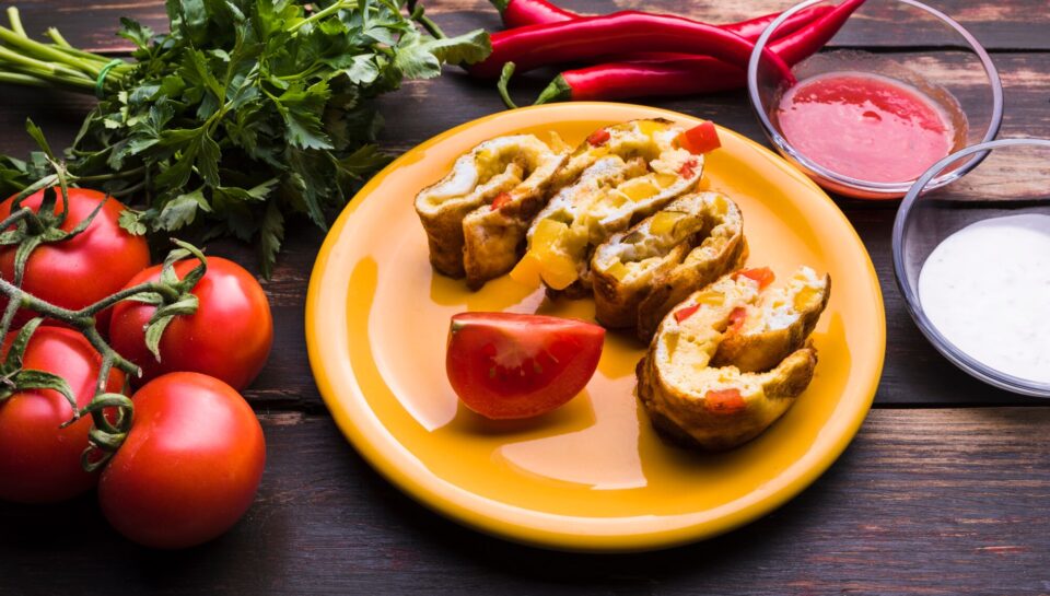 Rulada de tofu si legume la cuptor