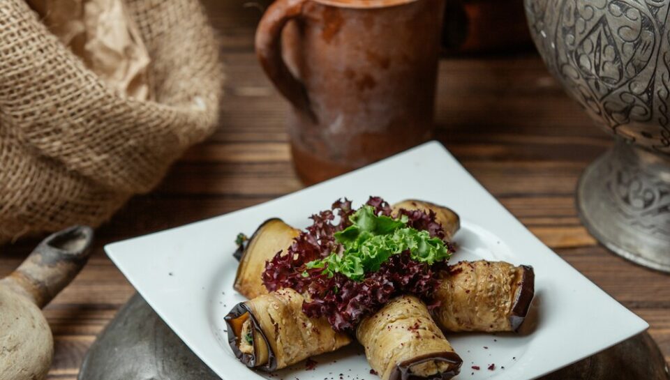 Rulada de vinete cu couscous