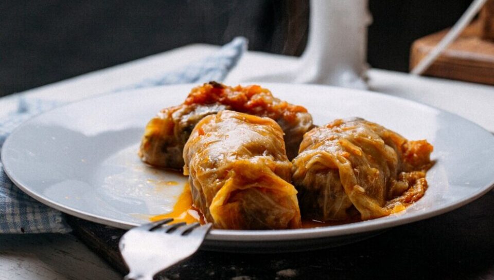 Sarmale de post cu orez si ciuperci