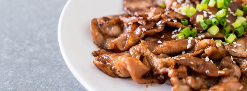 Vită în sos teriyaki