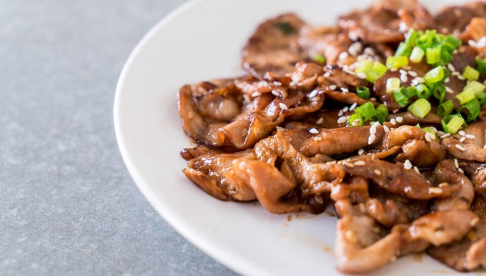 Vită în sos teriyaki