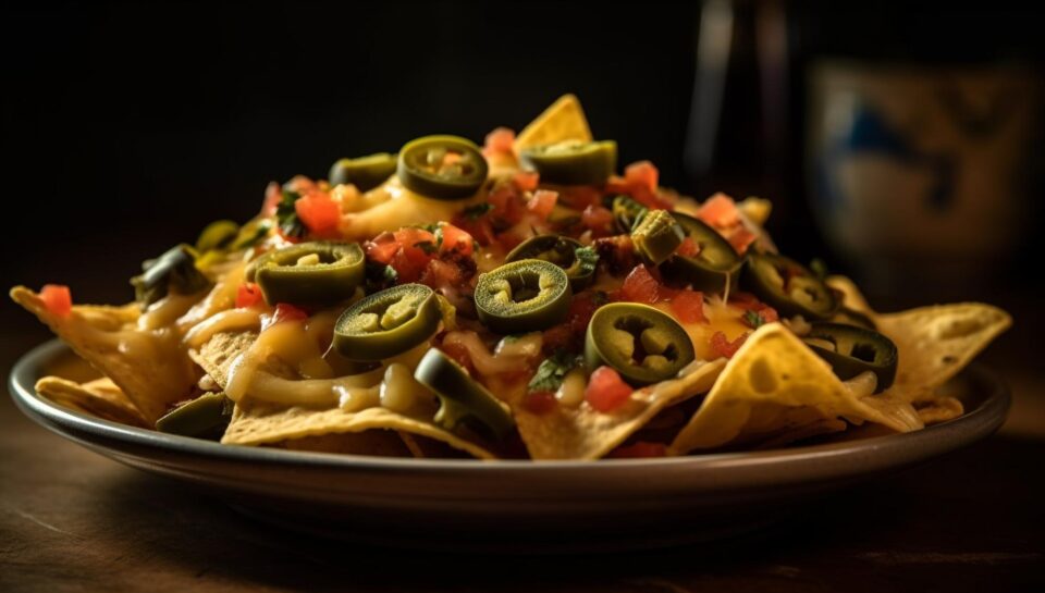 Nachos cu branza si jalapeno