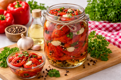 Ardei copți în oțet