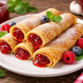 Clătite cu dulceață