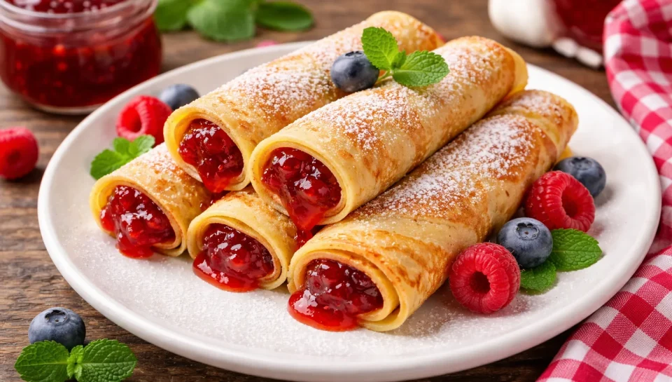 Clătite cu dulceață